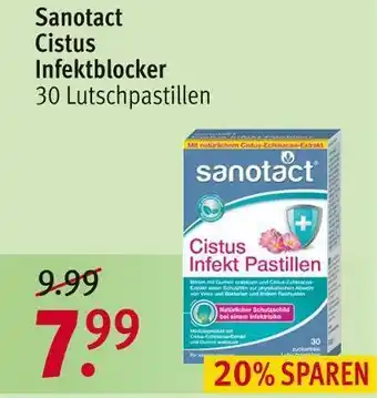 Rossmann Sanotact cistus infektblocker Angebot