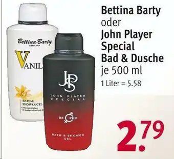 Rossmann Bettina barty oder john player special bad & dusche Angebot