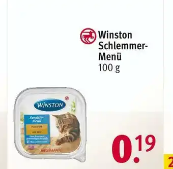 Rossmann Winston schlemmer-menü Angebot