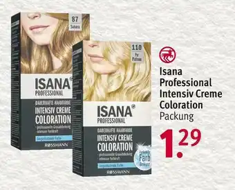 Rossmann Isana professional intensiv creme coloration Angebot