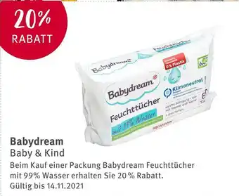 Rossmann Babydream baby & kind 20 % rabatt auf babydream baby & kind Angebot