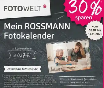 Rossmann Fotowelt mein rossmann fotokalender Angebot