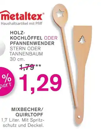 KODi Metaltex holz-kochlöffel oder pfannenwender Angebot