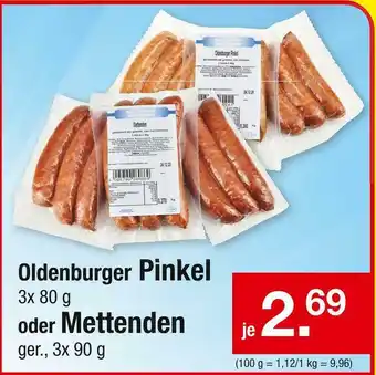 Zimmermann Oldenburger pinkel oder mettenden Angebot