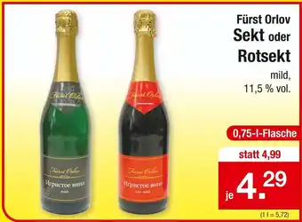 Zimmermann Fürst orlov sekt oder rotsekt Angebot