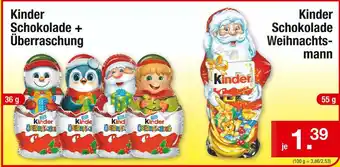 Zimmermann Ferrero kinder schokolade Angebot