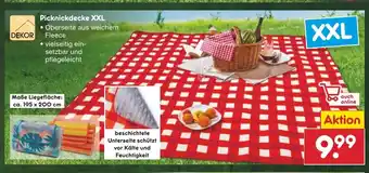 Netto Marken-Discount DEKOR Picknickdecke XXL Angebot