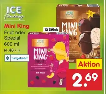 Netto Marken-Discount ICE fantasy Mini King Fruit oder Spezial 12 Stück Angebot
