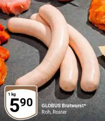 Globus GLOBUS Bratwurst Roh, Roster 1 kg Angebot