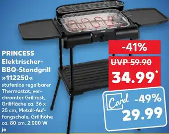 Kaufland PRINCESS Elektrischer BBQ-Standgrill 112250 Angebot