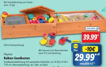 Lidl Playtive Balkon-Sandkasten Angebot