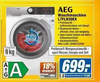 Expert Aeg Waschmaschine L7fl930ex Angebot