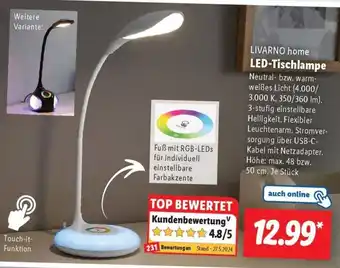 Lidl LIVARNO home LED-Tischlampe Angebot