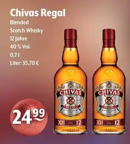 Trink und Spare Chivas Regal Blended Scotch Whisky 12 Jahre 40% Vol. 700ml Angebot