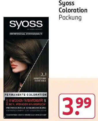 Rossmann Syoss Coloration Angebot