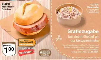 Globus GLOBUS Fleischkäse-Brötchen Angebot