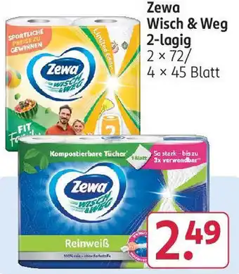 Rossmann Zewa Wisch & Weg 2-lagig Angebot