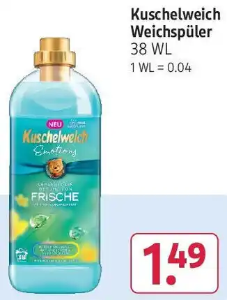 Rossmann Kuschelweich Weichspüler 38 WL Angebot
