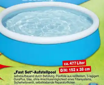 Krümet Sonderposten Bestway ,,Fast Set" Aufstellpool Angebot