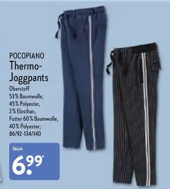 Aldi Nord Pocopiano Thermo-Joggpants 86/92-134/140 Angebot