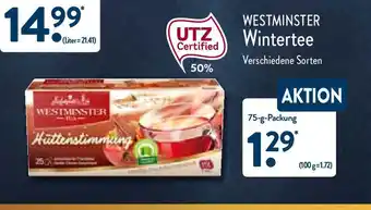 Aldi Nord Westminster Wintertee 75g Angebot