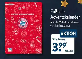 Aldi Nord Fussball-Adventskalender 120g Angebot