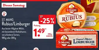 Aldi Nord St. Mang Rubius/Limburger Angebot