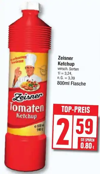 Edeka Zeisner Ketchup 800 ml Flasche Angebot