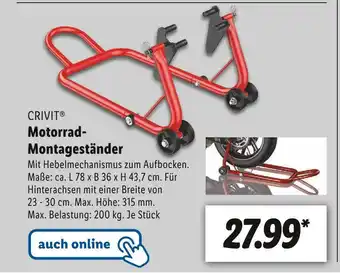 Lidl Crivit motorrad-montageständer Angebot