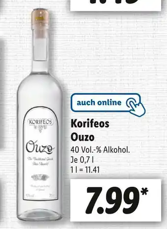 Lidl Korifeos schnaps ouzo Angebot