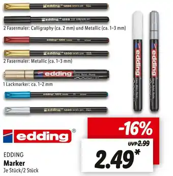 Lidl Edding marker Angebot