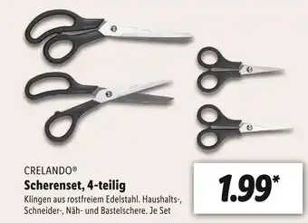 Lidl Crelando scherenset Angebot