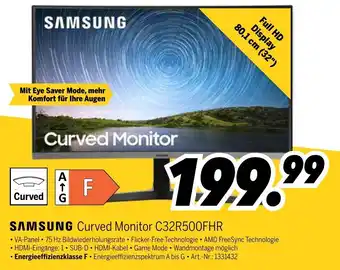 MEDIMAX SAMSUNG Curved Monitor C32R500FHR Angebot