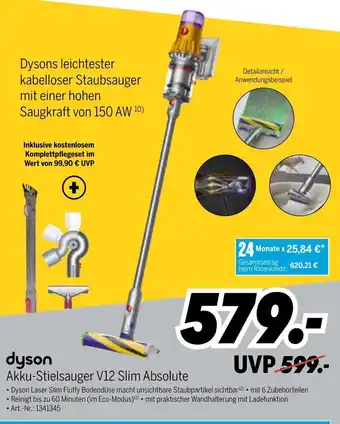 MEDIMAX Dyson Akku-Stielsauger V12 Slim Absolute Angebot