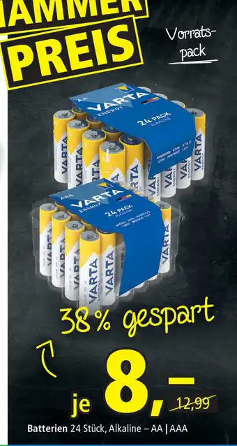 Pfennigpfeiffer Varta batterien AA/AAA 24st Angebot