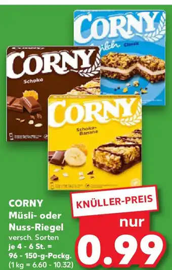 Kaufland CORNY Müsli- oder Nuss-Riegel versch. Sorten 96-150g Angebot