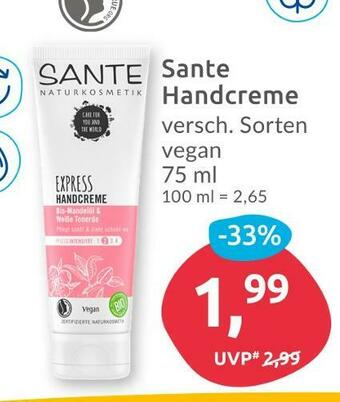 Budni Sante handcreme Angebot