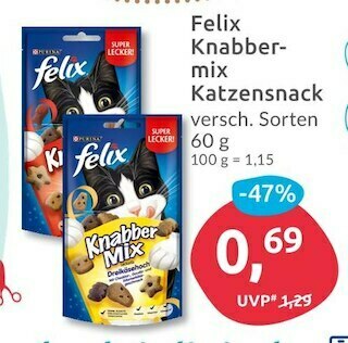 Budni Felix knabbermix katzensnack Angebot