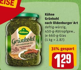REWE Kühne grünkohl nach oldenburger art Angebot