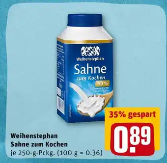 REWE Weihenstephan sahne zum kochen Angebot