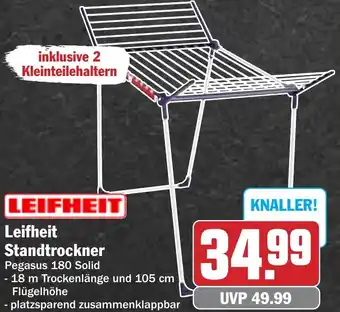 Hit Leifheit Standtrockner Pegasus 180 Solid Angebot
