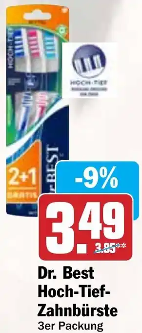 HIT Dr. Best Hoch-Tief Zahnbürste 3er Packung Angebot