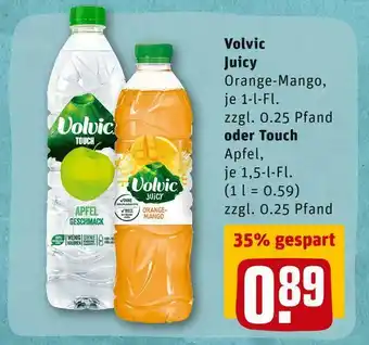 REWE Volvic juicy oder touch eistee Angebot