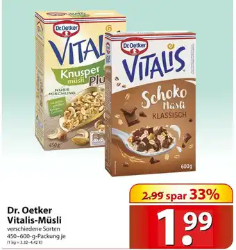 Famila Nord Ost Dr. oetker vitalis-müsli Angebot