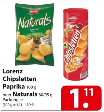 Famila Nord Ost Lorenz chipsletten paprika oder naturals Angebot