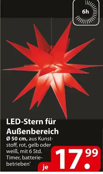 Famila Nord Ost Led-stern für außenbereich Angebot