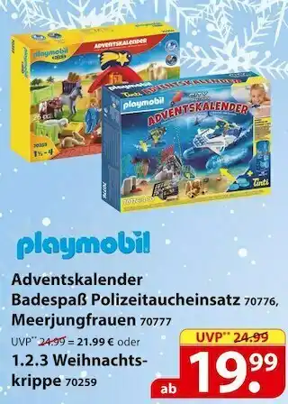 Famila Nord Ost Playmobil adventskalender Angebot