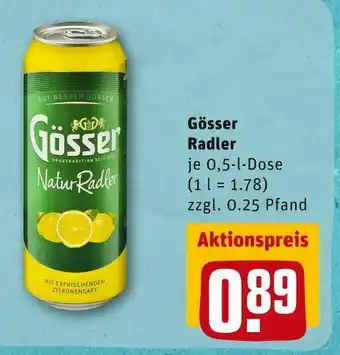 REWE Gösser radler Angebot