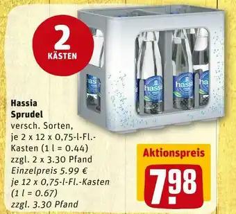 REWE Hassia sprudel mineralwasser Angebot