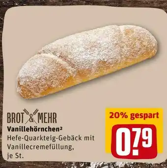 REWE Brot & mehr vanillehörnchen Angebot